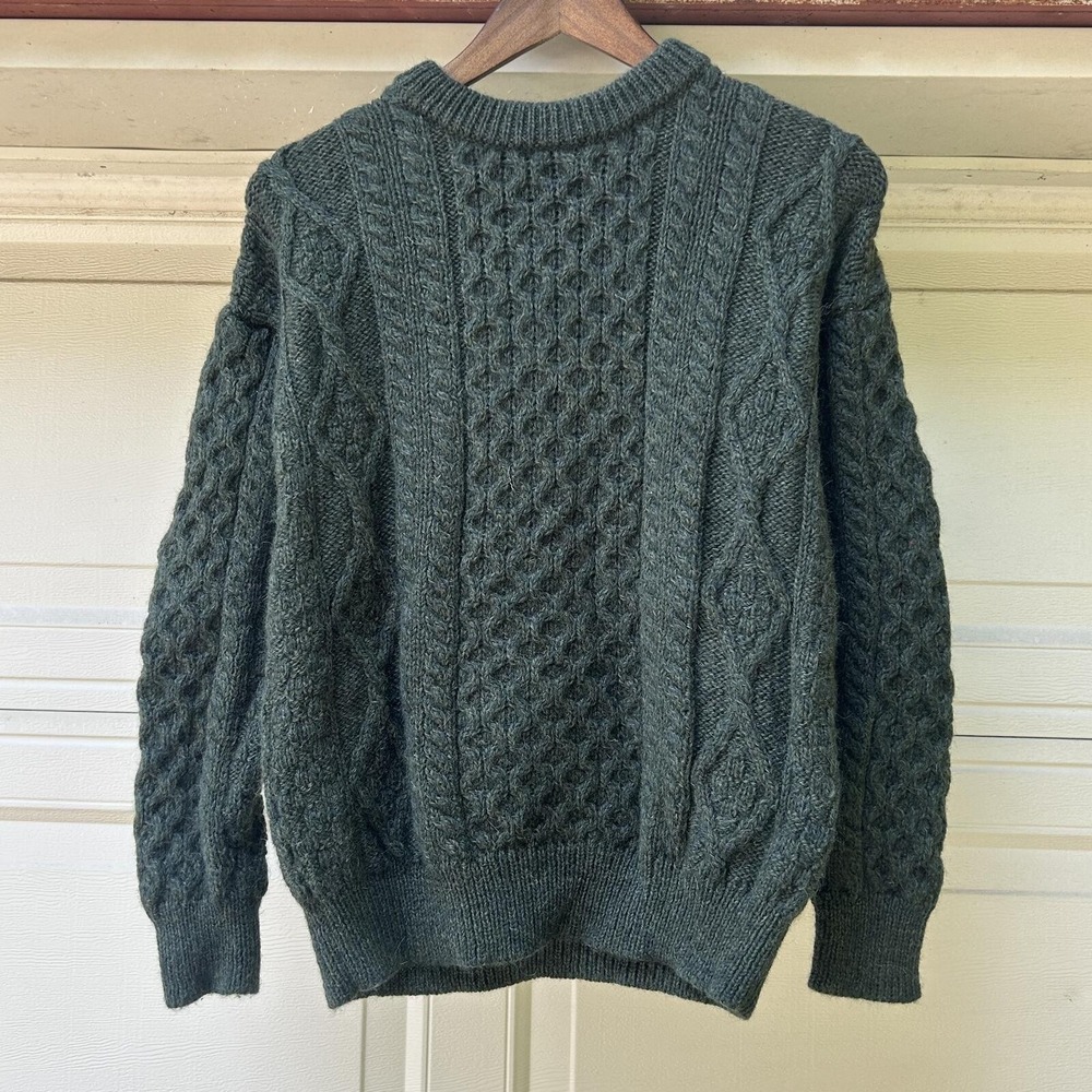 The Irish Store 100% Wool Cable Knit Sweater